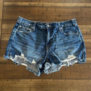 Aerie Dark Blue Denim Shorts